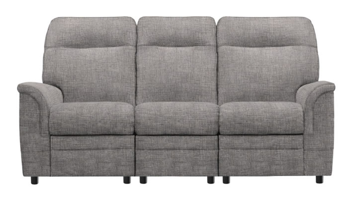 Parker Knoll Hudson 3 Seaster Sofa in Latitude Grey Fabric